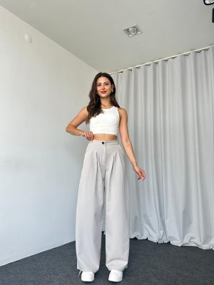 Oversize Pantalon(Açık Gri)