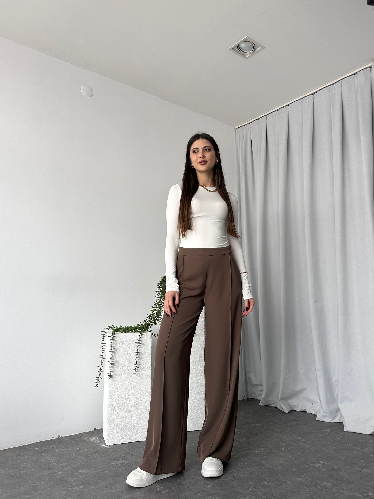 Kadın Açık Kahve Premium Pantolon - Görsel 9